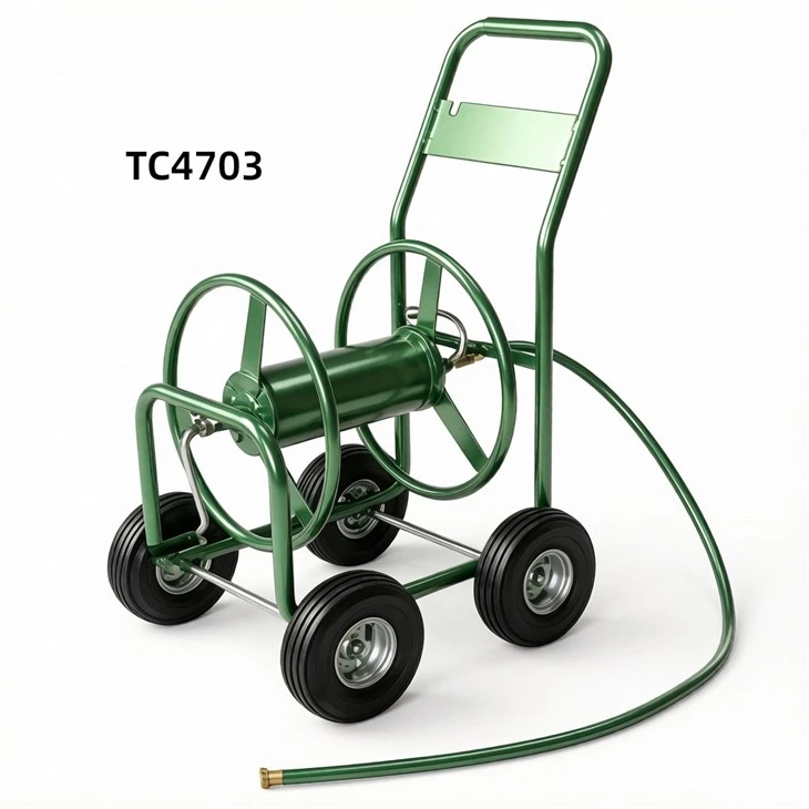 Metal Hose Reel Cart With Wheels