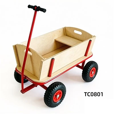 Kids Wooden Pull Along Wagon