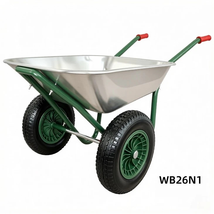 Wheelbarrow With 2 Front Wheels high quality